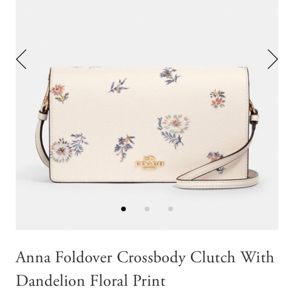 Coach Anna Foldover Crossbody Clutch Purse
